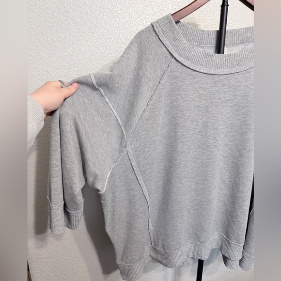 Free People (FP) Movement Sun Seeker Sweatshirt in Heather Gray - Women's M - Picture 7 of 10